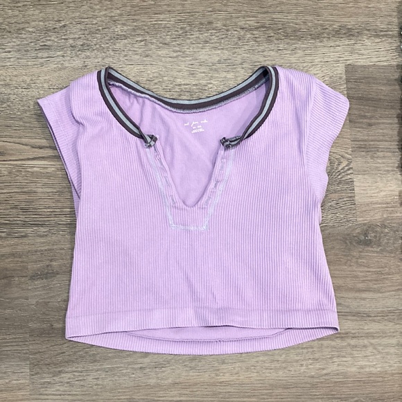 BDG Out From Under Purple Top - Picture 1 of 5